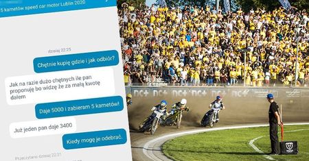 Skandal z karnetami na mecze Speed Car Motoru Lublin. Karnety dostępne u koników z ogromną przebitką!