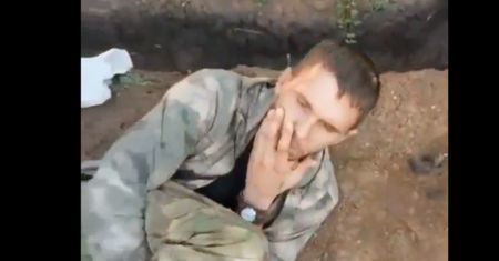 Przerażony Rosjanin płacze. Wstrząsające nagranie z Ukrainy