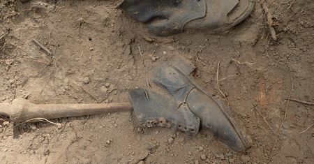 Masowy grób w Baborowie. Szczątki 66 żołnierzy