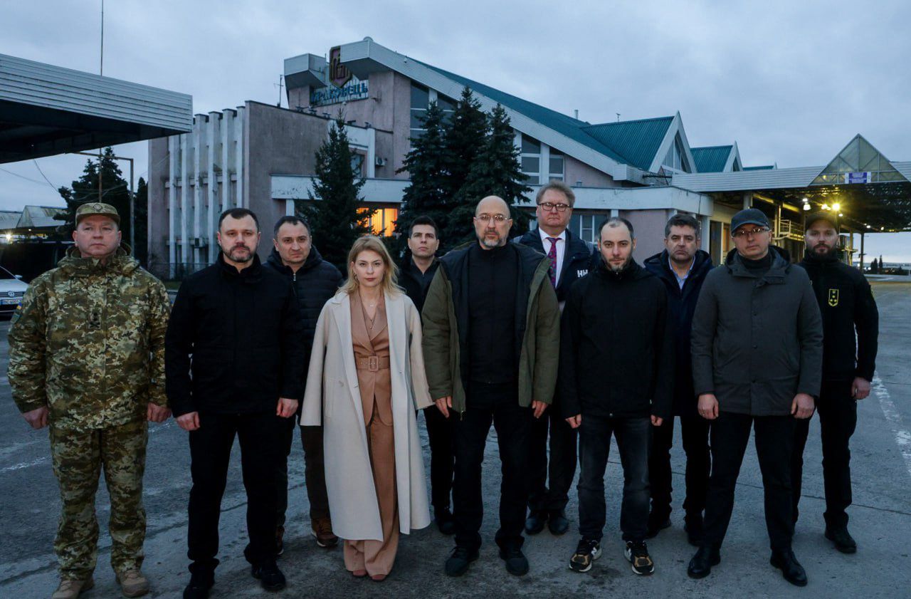 Premier Ukrainy przyjechał na granicę. Polaków nie było