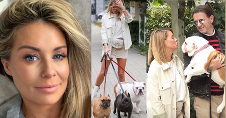 Małgorzata Rozenek chwali się zgrabnymi nogami na imprezie z psami (FOTO)