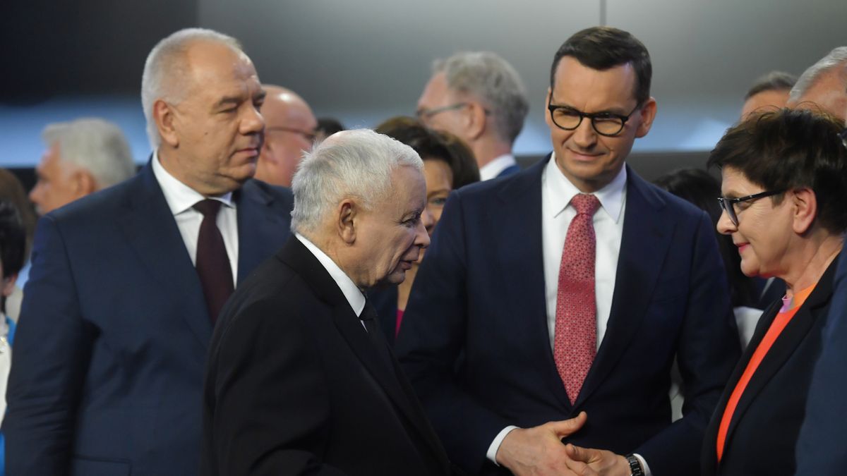 Jarosław Kaczyński, Mateusz Morawiecki, Jacek Sasin, Beata Szydło
