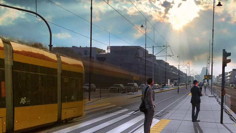 Warszawa. Tramwaj do Wilanowa