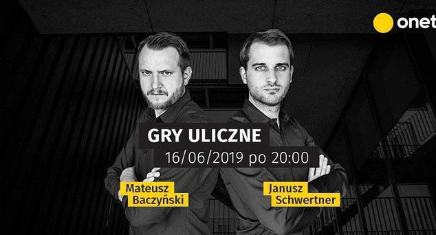Onet zaczyna "Gry uliczne" - cykl wywiadów Janusza Schwertnera i Mateusza Baczyńskiego z policjantami i gangsterami
