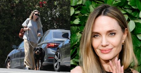 Naturalna Angelina Jolie w dresie przemierza ulice Los Angeles. Poznalibyście ją? (FOTO)