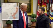 Taką mapę Ukrainy ma Trump w swoim gabinecie. Kluczowy wątek rozmów
