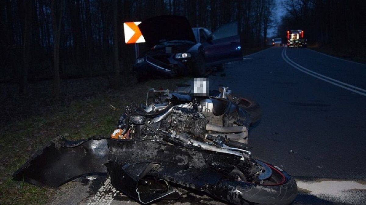 motocykl, wypadek