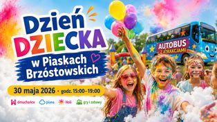Kolorowy Dzień Dziecka w Piaskach Brzóstowskich. Będą dmuchańce, piana, Holi i autobus pełen atrakcji