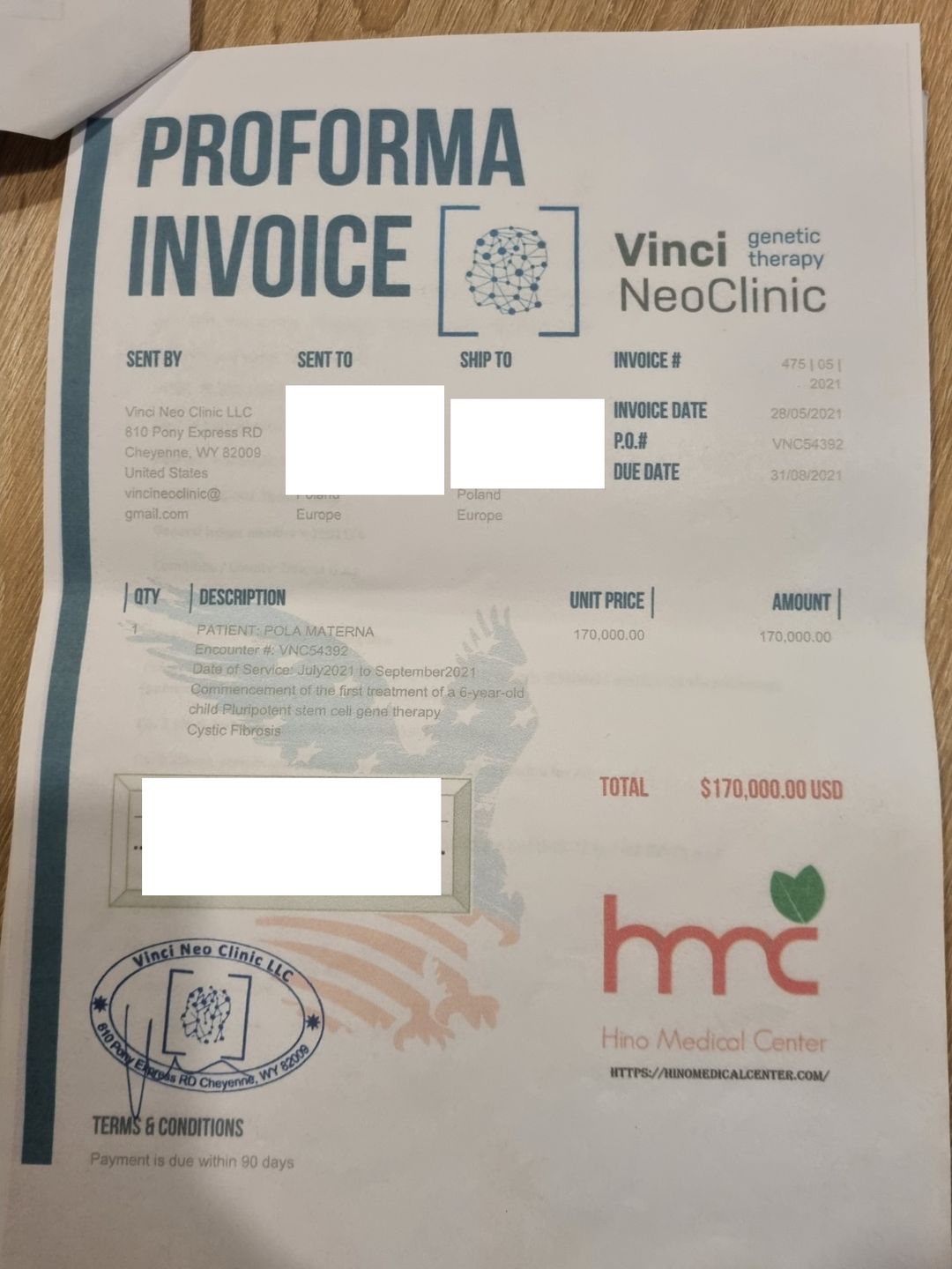 Najpierw 170 tys. dolarów, później 130 tys. dolarów miała zapłacić mama 6-letniej Poli za jej leczenie