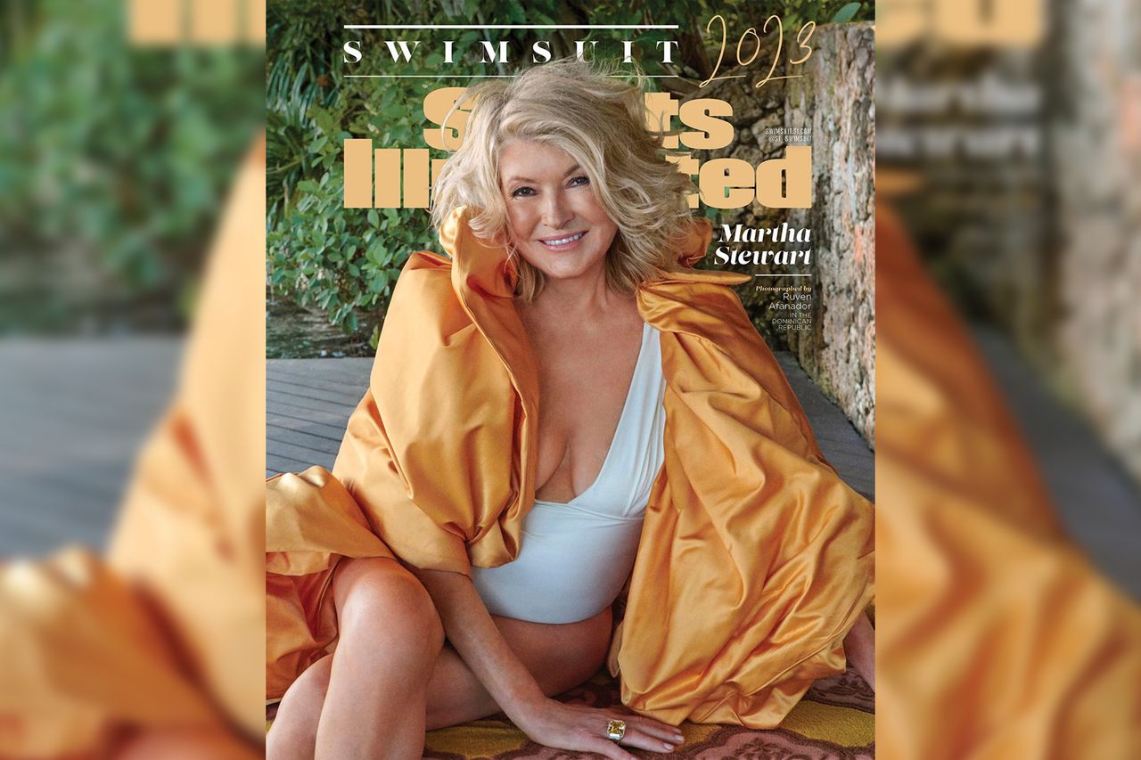 Martha Stewart wygląda na zdjęciu znacznie młodziej niż naprawdę. Sam portret jest bardzo przyjemny w odbiorze.