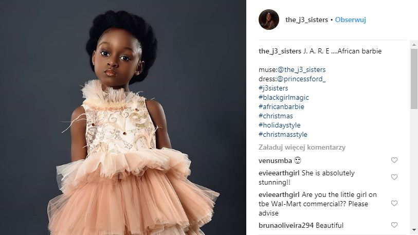 Jare Ijalana – najpiękniejsza dziewczynka świata robi karierę w modelingu