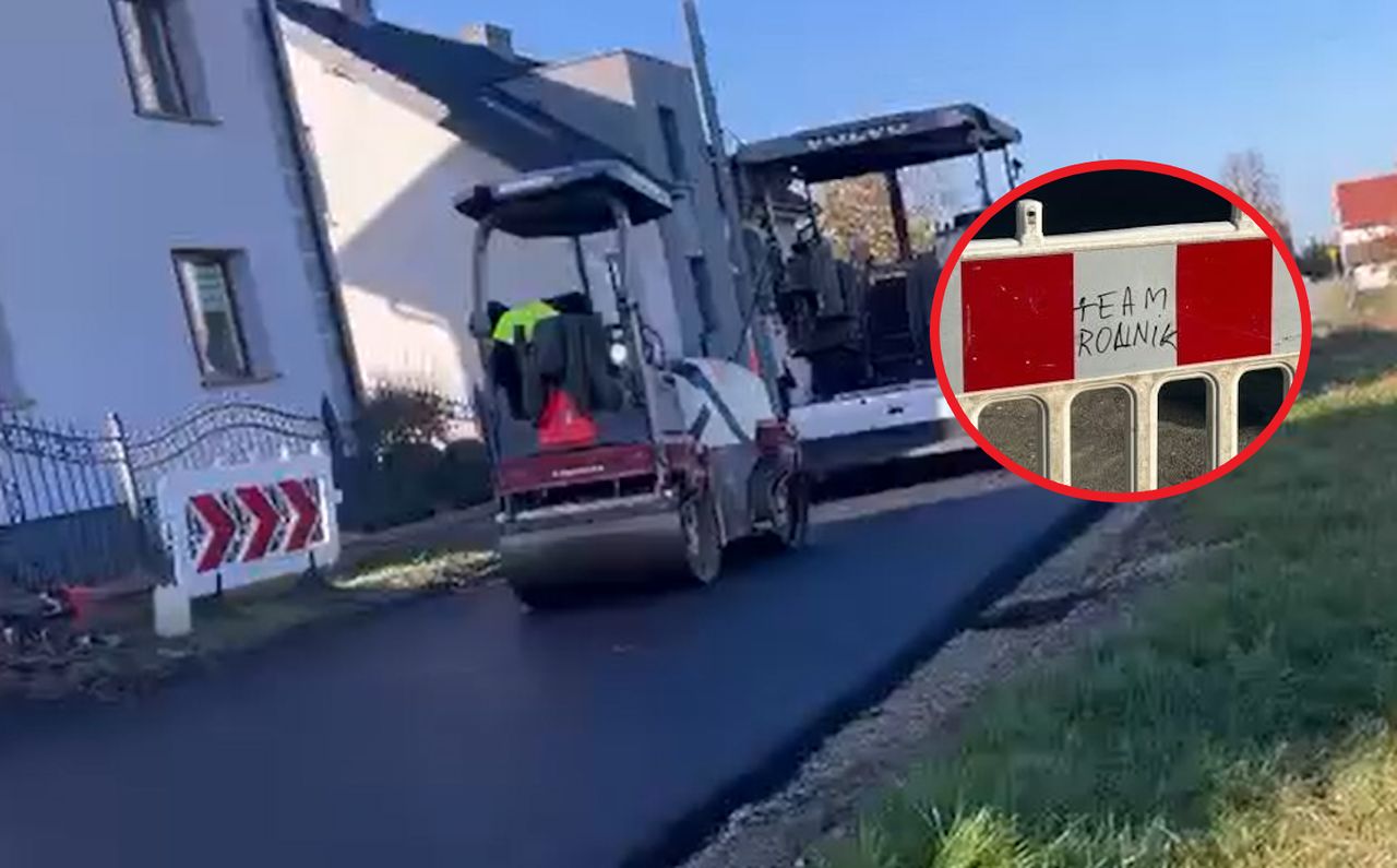 Drogowcy wrócili na słynną ulicę Rybacką. Po orce rolnika z Ostropy kładą nowy asfalt