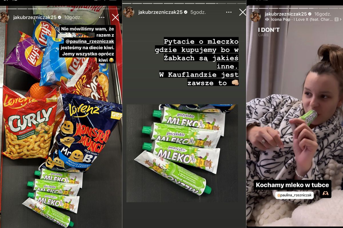 Jakub Rzeźniczak pochwalił się zawartością sklepowego koszyka