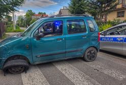 Jechali do sklepu z uszkodzonym kołem. Oboje byli pijani