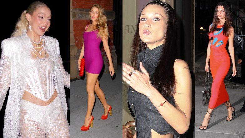 Tłum gwiazd na urodzinowej imprezie Gigi Hadid: Bella z chłopakiem, Emily Ratajkowski i eksponująca zgrabne nogi Blake Lively (ZDJĘCIA)