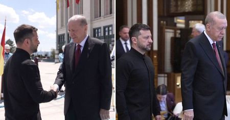 Rozmowy w Turcji. Zełenski przywitany przez Erdogana