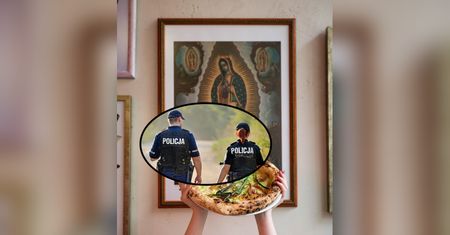 Wrocław. Policja interweniowała w pizzerii. Zarekwirowała obraz z wizerunkiem Maryi