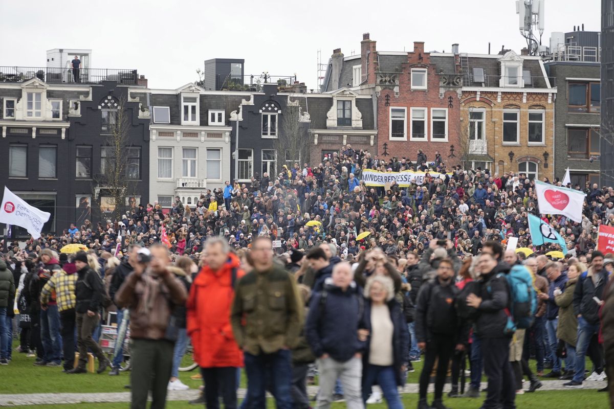 Protest w Amsterdamie 