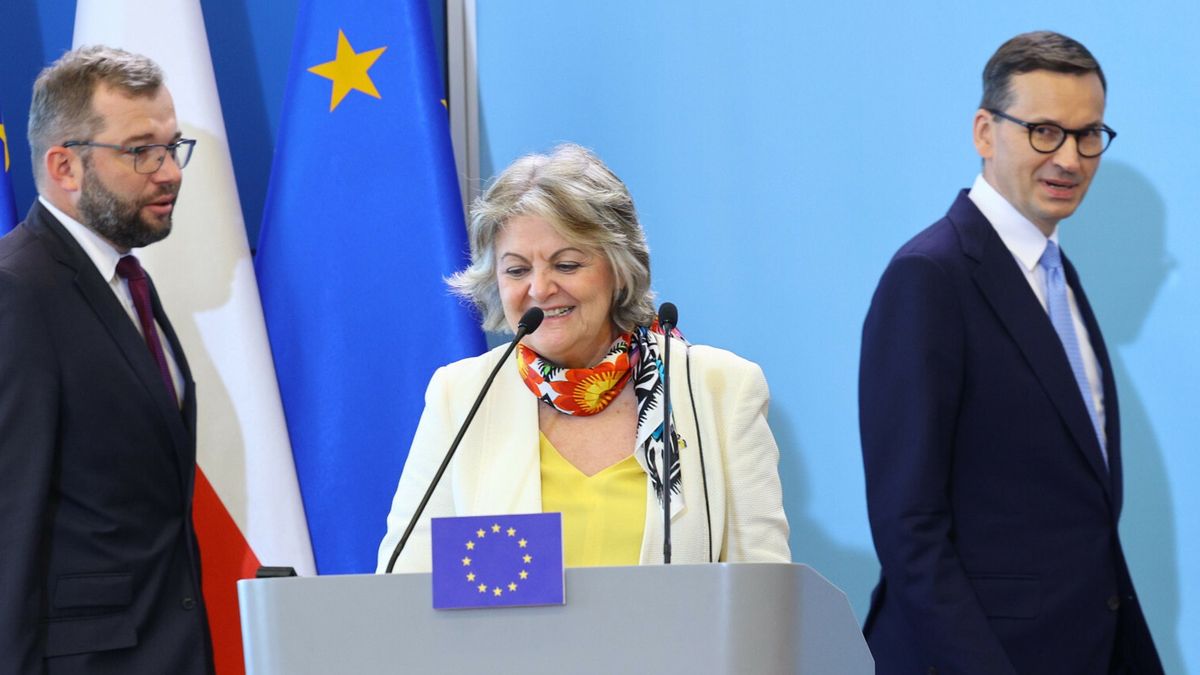 Unijne pieniądze dla samorządów. Możliwy niższy wkład własny/n/z: Grzegorz Puda, Elisa Ferreira, Mateusz Morawiecki