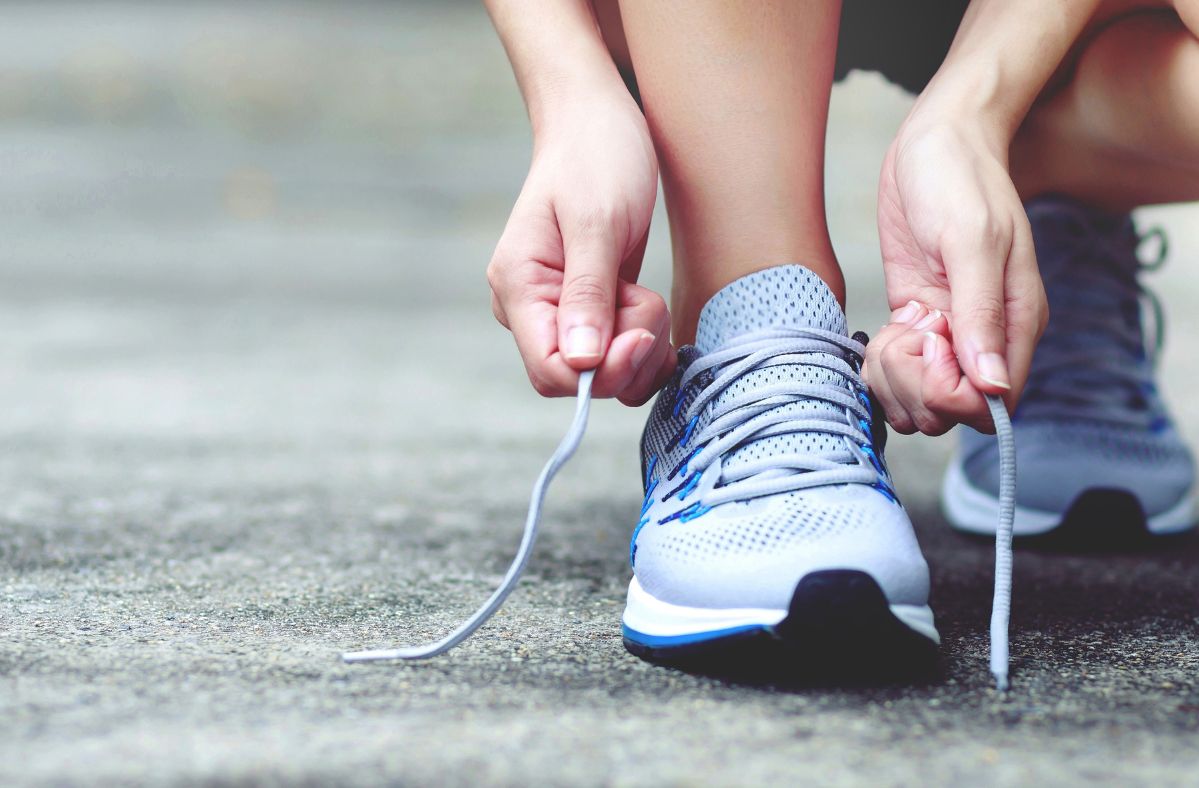 The woman walked 10,000 steps every day for a month.