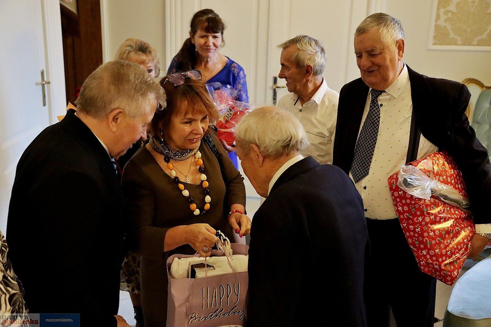 100. urodziny Stanisława Szafrańskiego z Ostrowitka