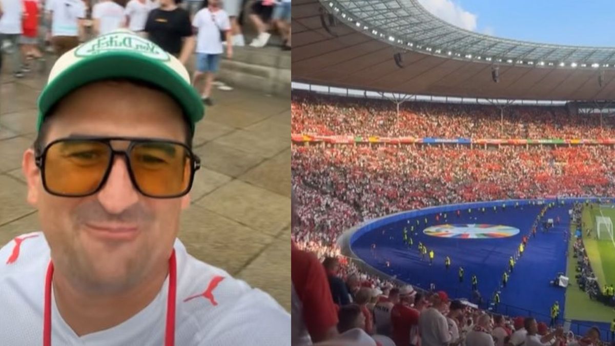 Michał Koterski pokazał, jak wygląda stadion po meczu Polska-Austria