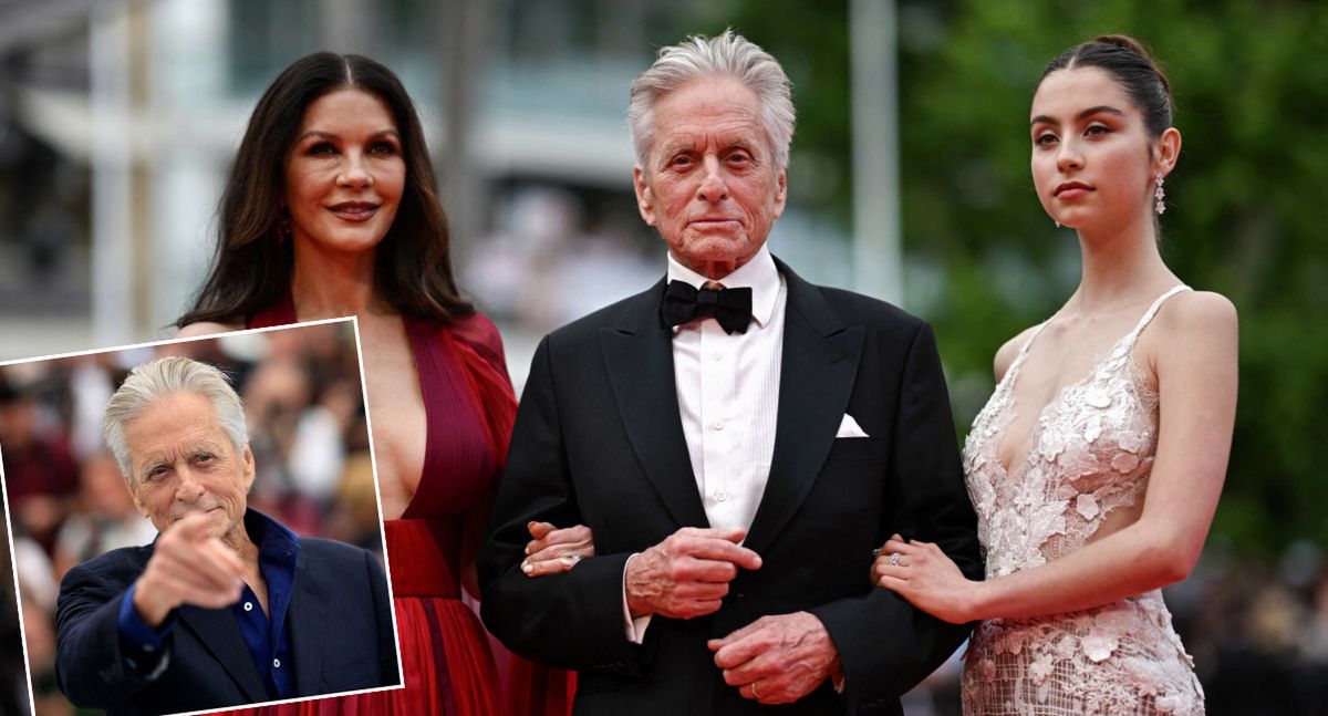 Michael Douglas, Catherine Zeta-Jones i ich córka Carys (East News)