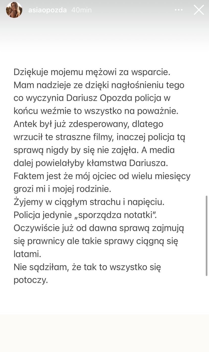 Joanna Opozda trafiła do szpitala - oświadczenie