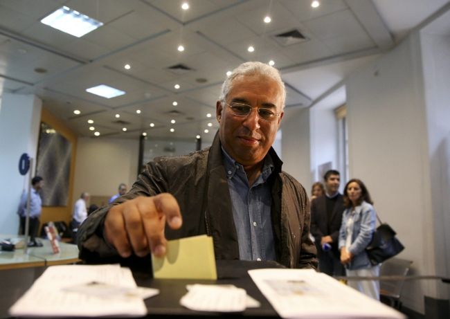 Antonio Costa oddaje głos w wyborach