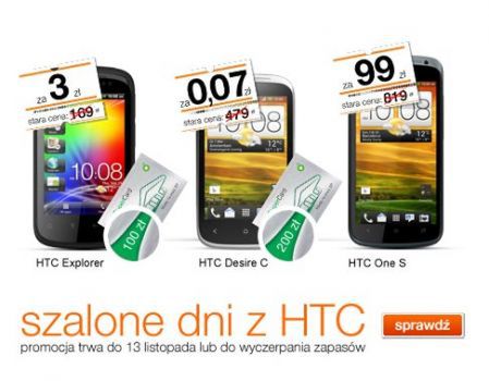 Świąteczne oferty w Play, a w Orange szalone ceny smartfonów HTC