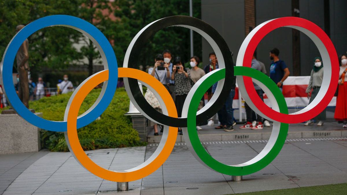 Getty Images /  Rick Madonik / Na zdjęciu: symbole olimpijskie w Tokio