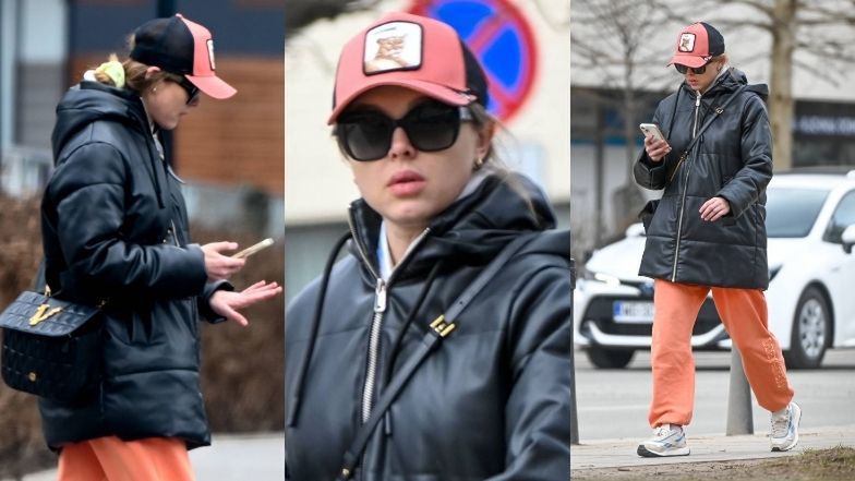 Joanna Opozda spaceruje po Warszawie