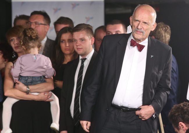 Korwin-Mikke rozczarowany wynikiem. Liczył na 8 procent