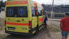 Żużel. Lokomotiv - Apator. Groźny wypadek toruńskiego juniora w Daugavpils. Stolp opuścił tor w karetce