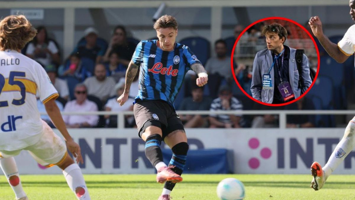 PAP/EPA / EPA/MICHELE MARAVIGLIA/X / Na dużym zdjęciu Nicola Zalewski, na małym Giorgio Dusi