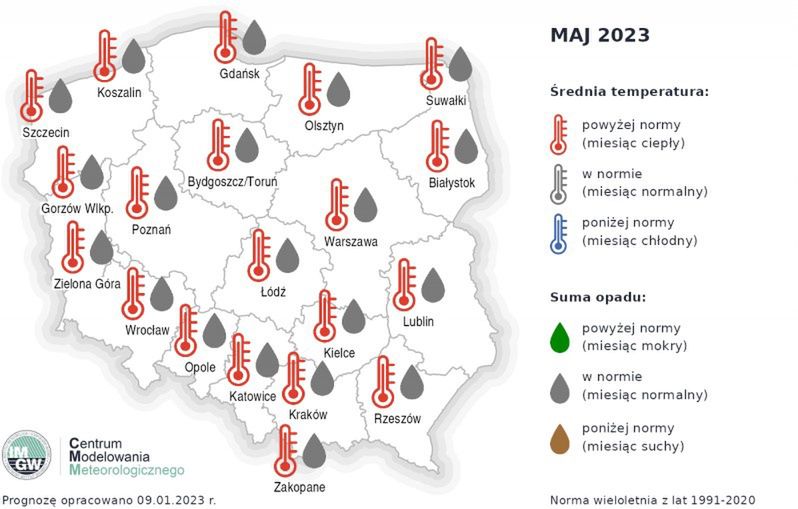 Pogoda na wiosnę. Będzie ciepło