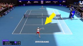 Firmowe zagranie Igi Świątek. Tak zakończyła mecz [WIDEO]