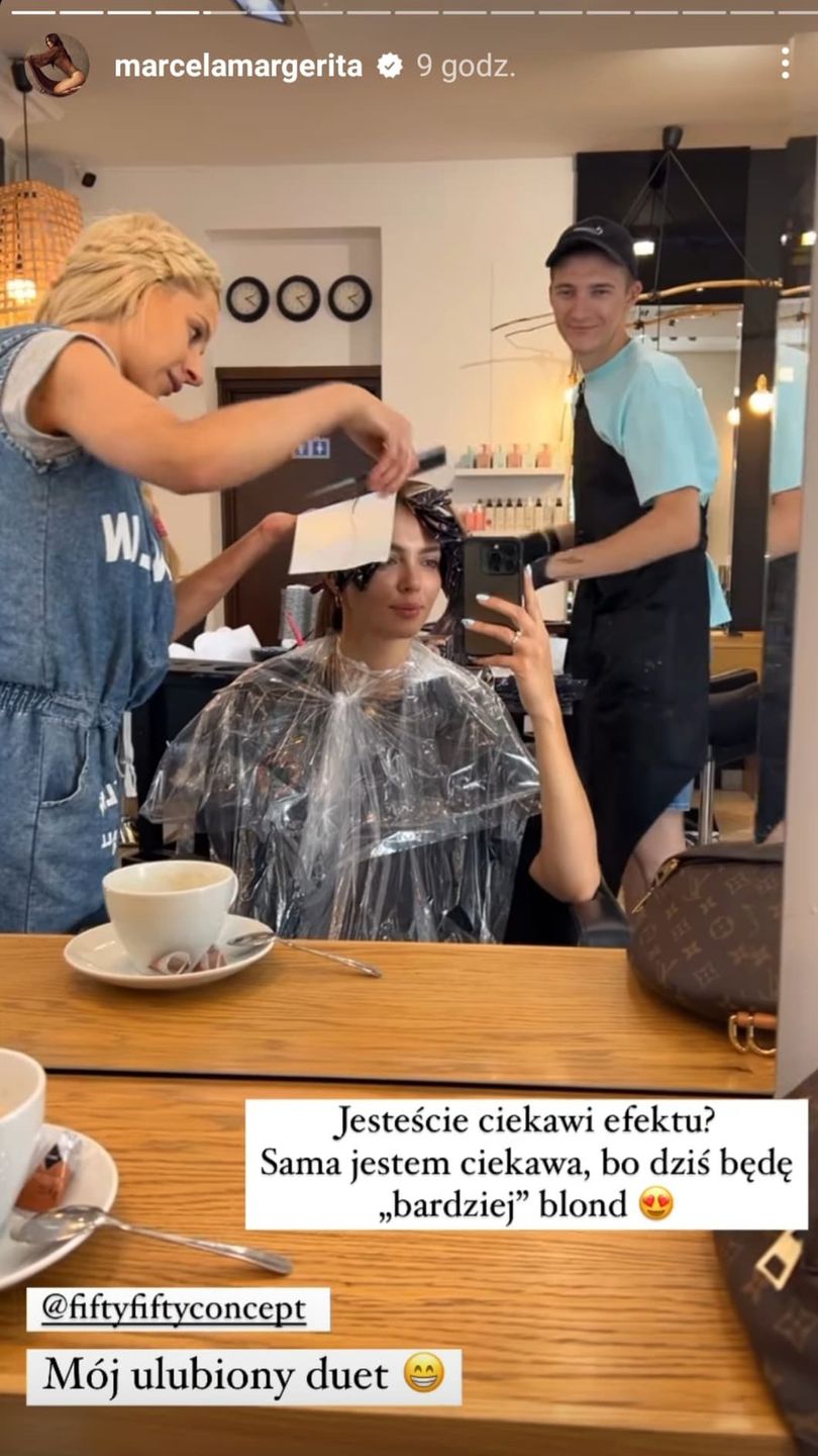 Marcela Leszczak blondynką