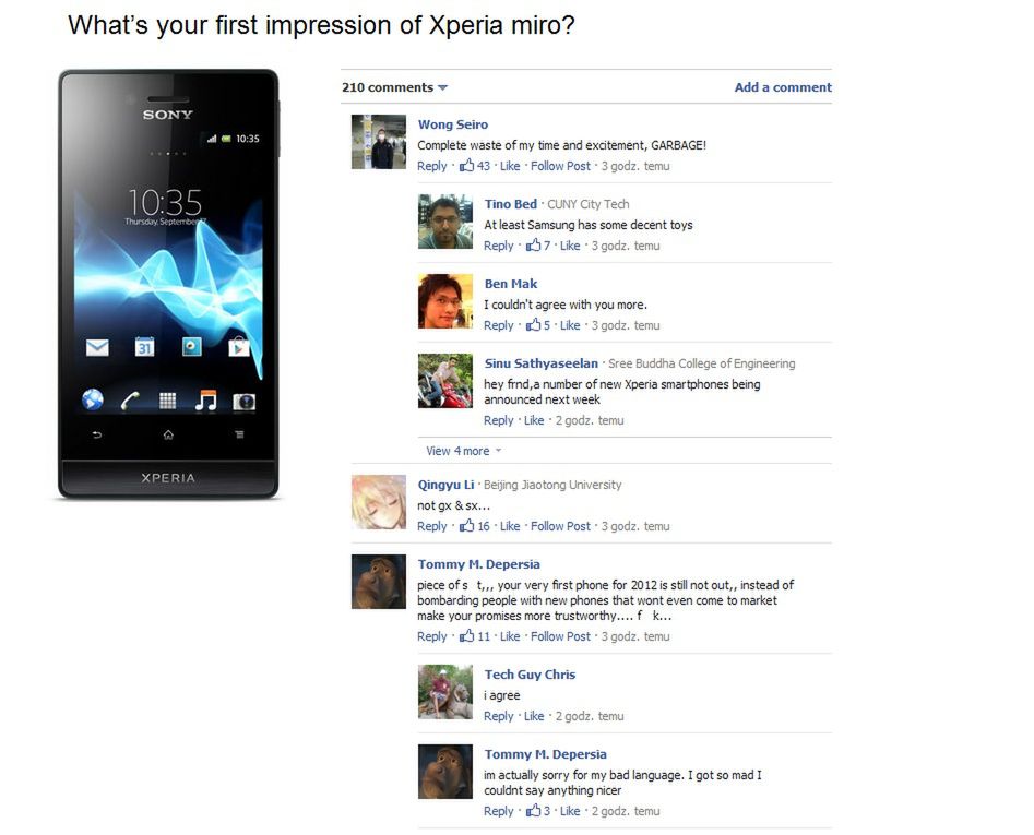 Kolejny członek rodziny NXT – Sony Xperia miro [wideo] 7