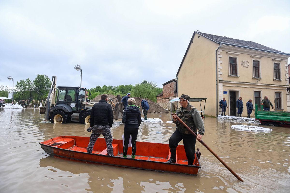 Hrvatska Kostajnica to jedno z miast, które zostały najbardziej poszkodowane w powodziach.