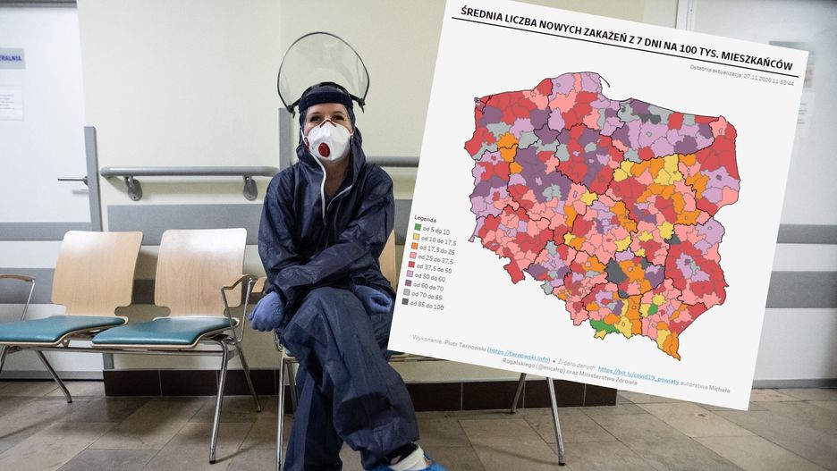 Koronawirus w Polsce. Zaskakujące dane, pierwsze powiaty kwalifikują się do zielonej strefy
