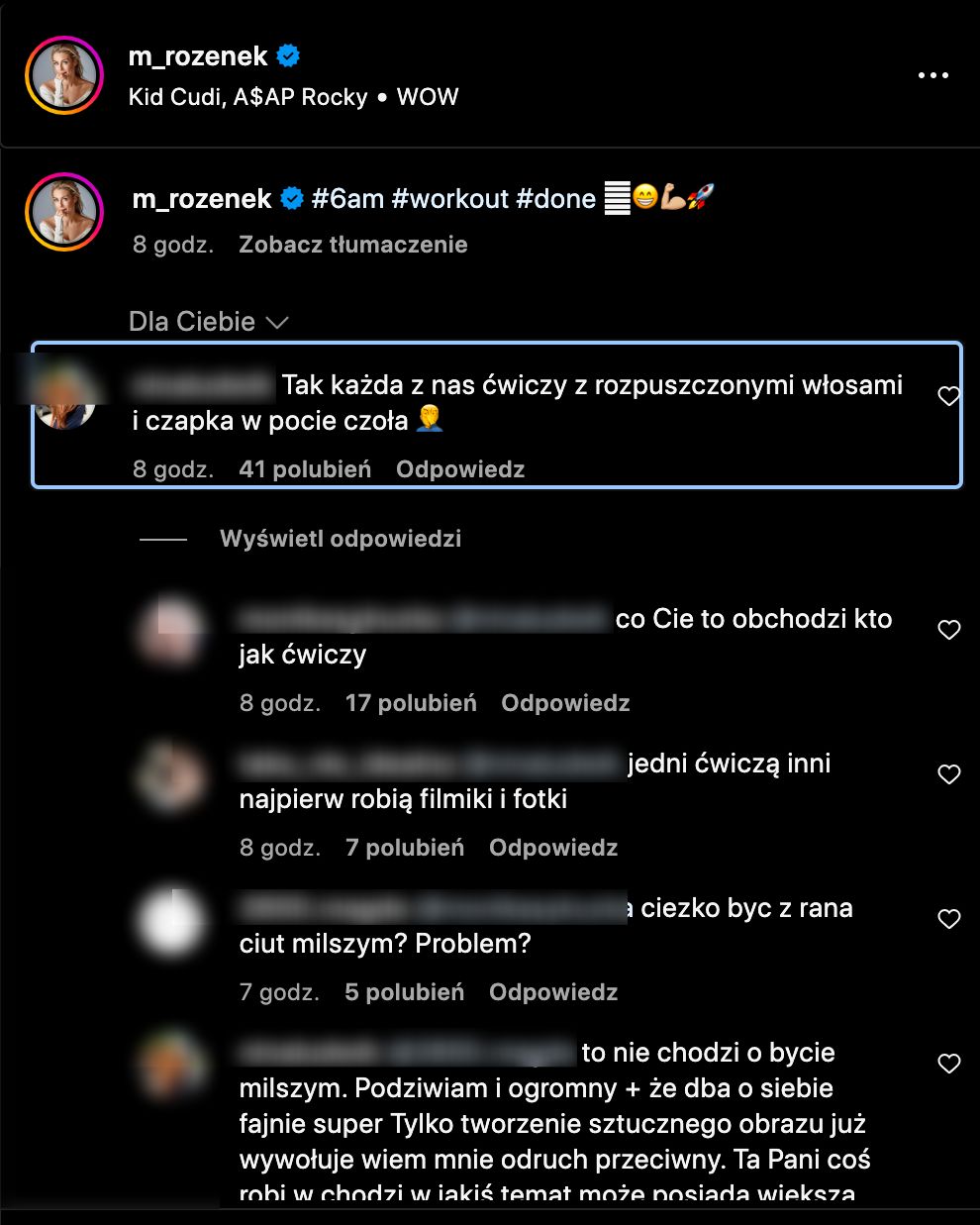 Perfekcyjna Małgorzata Rozenek-Majdan prezentuje katorżniczy trening