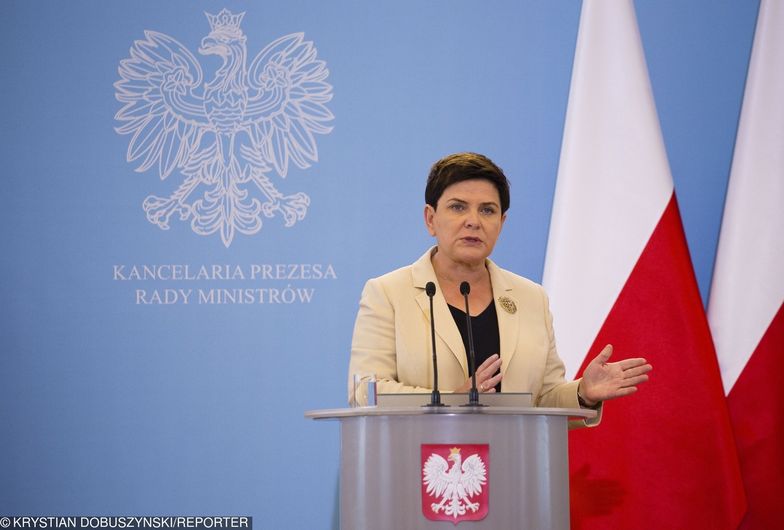 Premier Beata Szydło na konferencjii po posiedzeniu rządu. 24 sierpnia 2017 r.