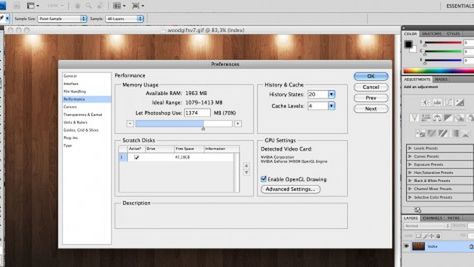 Przyspiesz działanie PhotoShopa 1