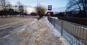 Gorzów: Piasek na lodzie na nieuczęszczanym przystanku