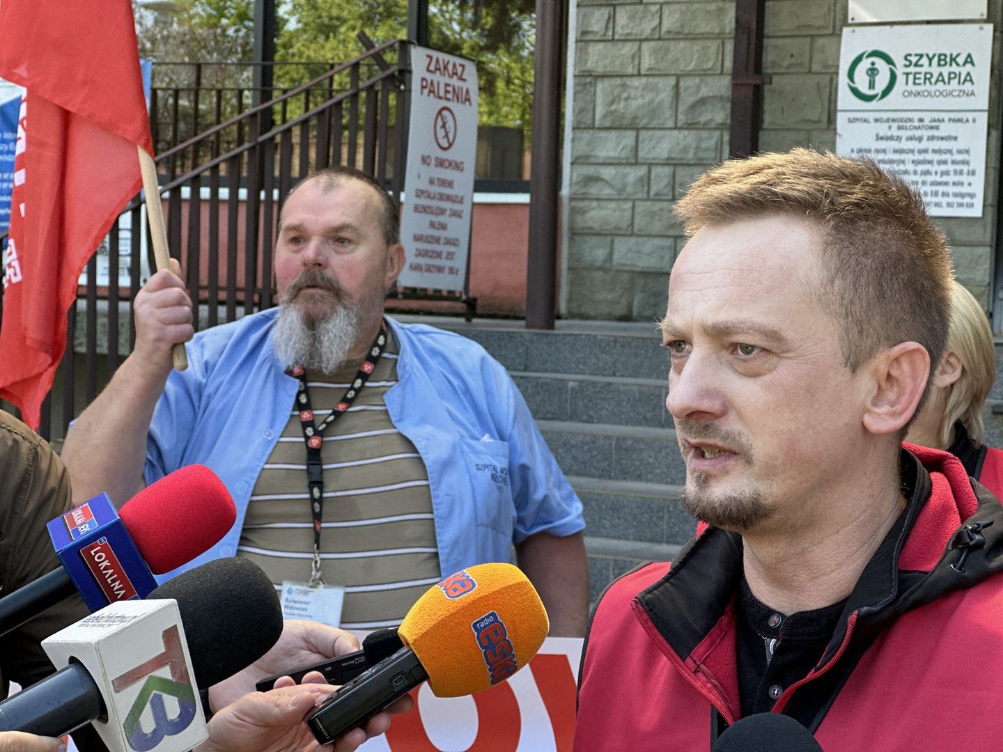 Strajk ostrzegawczy pracowników niemedycznych szpitala w Bełchatowie