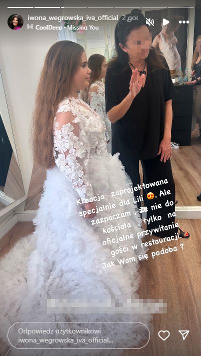 Iwona Węgrowska szykuje córkę do komunii