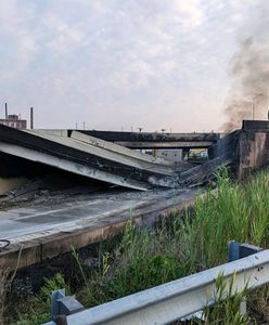 Katastrofa w USA. Autostrada runęła po pożarze cysterny