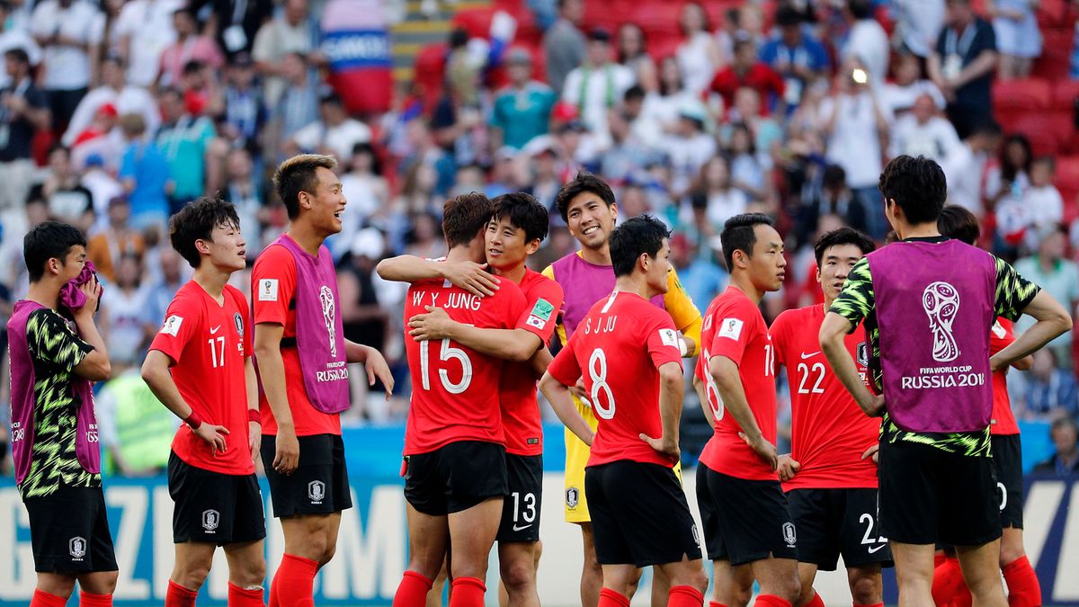 radość piłkarzy reprezentacji Korei Południowej