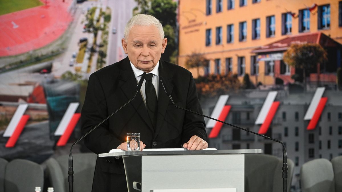 Jarosław Kaczyński w Chełmie, na debacie programowej PiS
